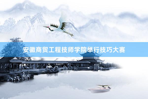 安徽商贸工程技师学院举行技巧大赛